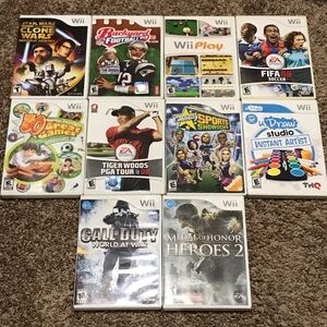 Lot of 10 Wii Games
